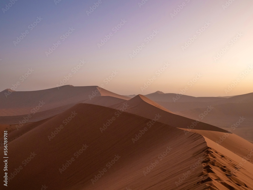 Sunset view from Dune 45, Sossusvlei, Namibia