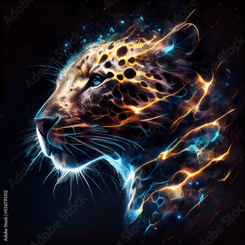 Spirit animal Jaguar - By Generative AI