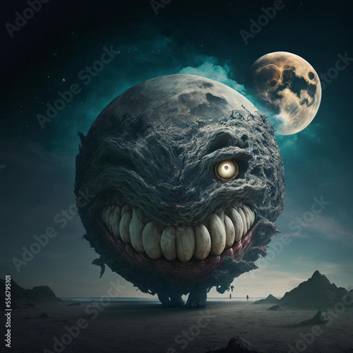 hideous moon monster