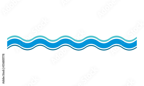 vector water wave logo illustration