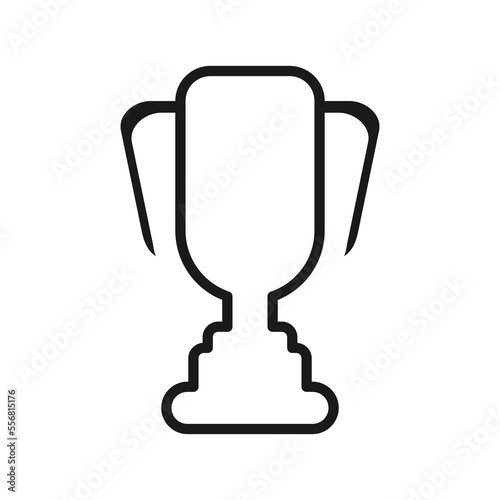 Soccer Trophy icon outline. Football Equipment icons vector illustration collection in trendy design style, isolated on white background. The best editable graphic resources, suitable for many purpose