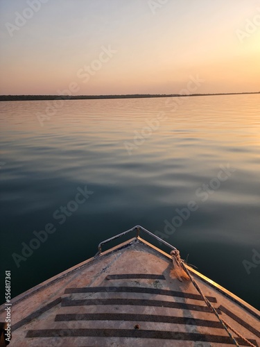 boat on the lake