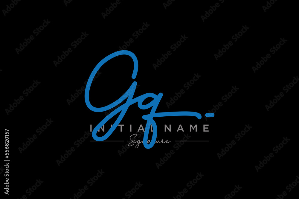 Initial GQ signature logo template vector. Hand drawn Calligraphy lettering Vector illustration. Initial GQ signature logo template vector. Hand drawn Calligraphy lettering Vector illustration.