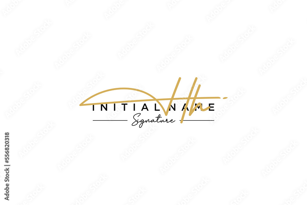 Initial HH signature logo template vector. Hand drawn Calligraphy lettering Vector illustration. Initial HH signature logo template vector. Hand drawn Calligraphy lettering Vector illustration.