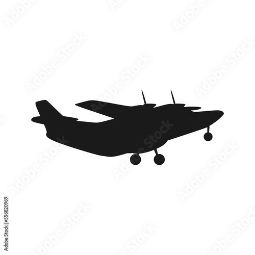 Cute Turboprop Airplane vector character. Transportation Mascot illustration in trendy design style. Suitable for many purpose, like for product mascot or children book or education video content.