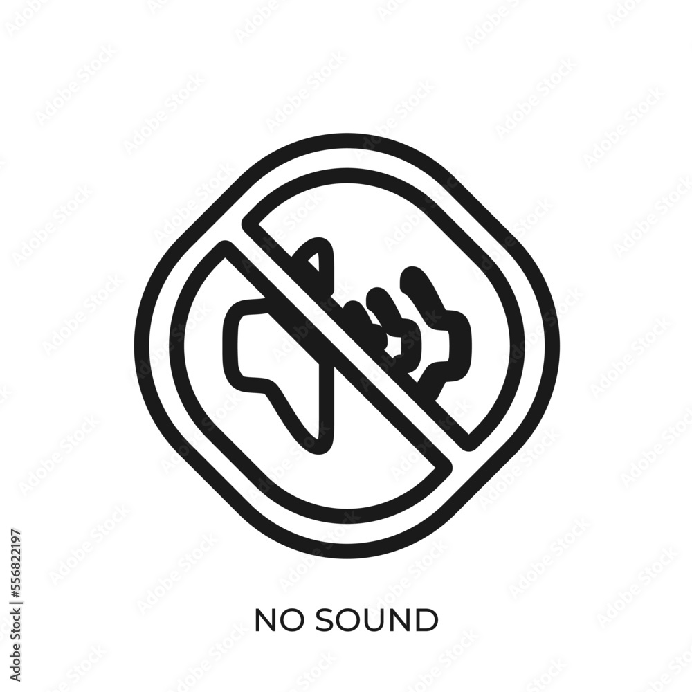 The best No Sound icon vector. Prohibition Symbol illustration in unique style. Suitable for many purpose. The best No Sound icon vector. Prohibition Symbol illustration in unique style. Suitable for many purpose.