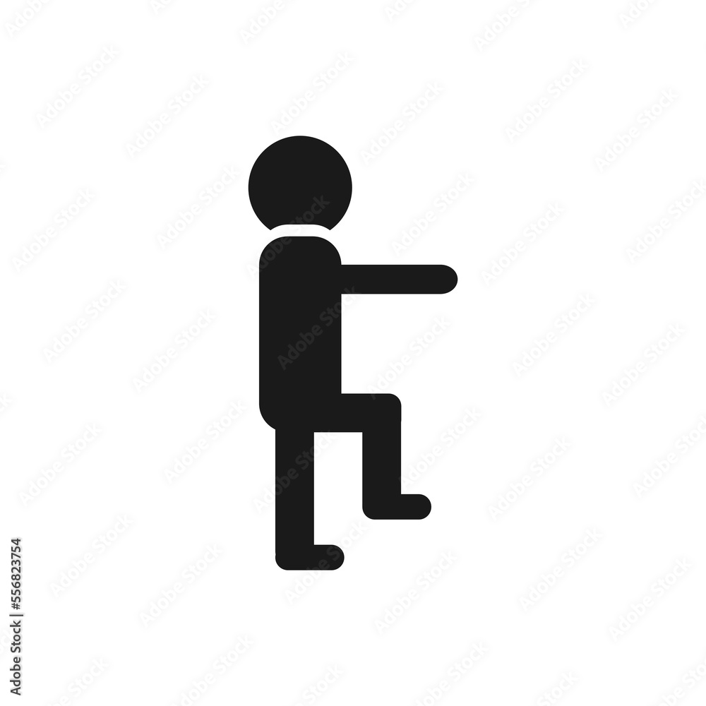 The best basic human movement icon in solid black style. Illustration with unique design style from human body stickman collection. Suitable for various needs. The best basic human movement icon in solid black style. Illustration with unique design style from human body stickman collection. Suitable for various needs.