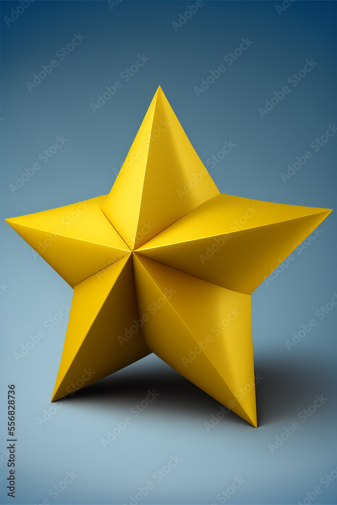 Obraz premium golden isolated star, generative ai
