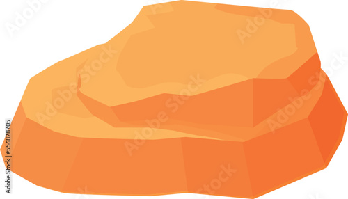 Landscape rock icon cartoon vector. Canyon cliff. Arizona park