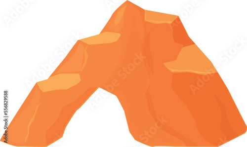 Rocky stone icon cartoon vector. Canyon rock. Grand arizona
