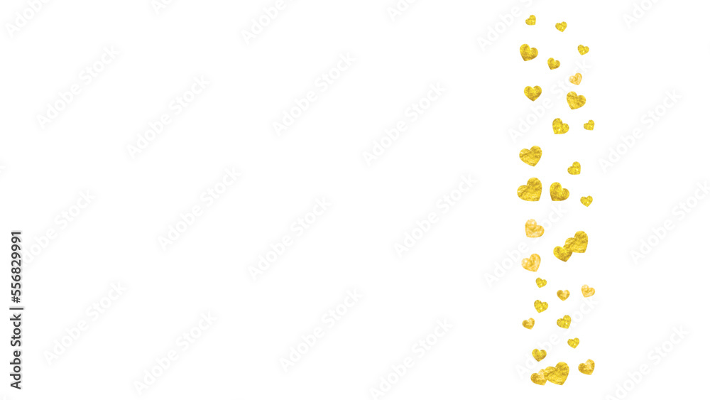 St Valentine Sale Pattern. Abstract Sparkle For Gift. Modern Frame. Yellow Happy Splatter. Romance Border For Engagement. Gold Wedding Design. Golden St Valentine Sale Pattern.