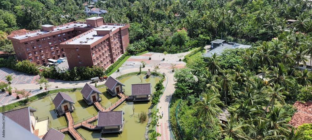 Fototapeta premium view of a village