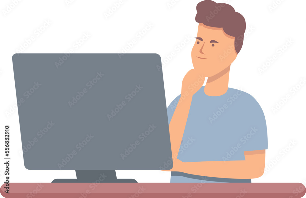 Child programming code icon cartoon vector. Computer project. Software school Child programming code icon cartoon vector. Computer project. Software school