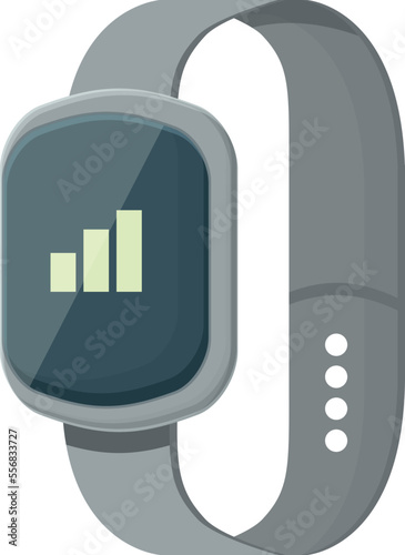 Tracker icon cartoon vector. Sport fitness. Display monitor