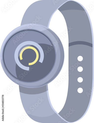 Smartwatch icon cartoon vector. Sport fitness. Device activity