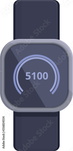 Modern band icon cartoon vector. Sport app. Digital device