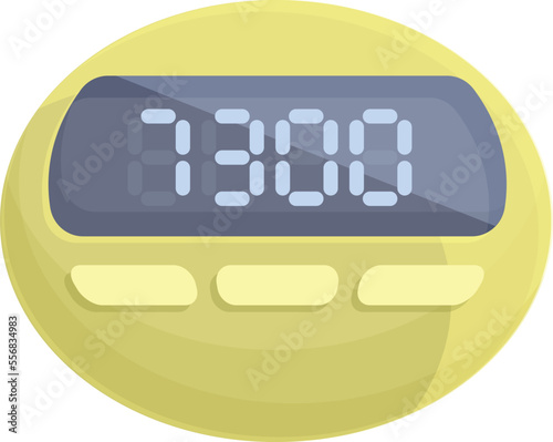 Digital device icon cartoon vector. Wrist screen. Watch exercise
