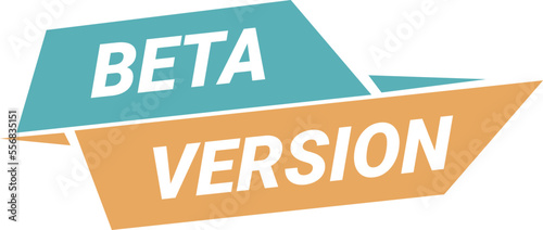 Beta version icon cartoon vector. Computer software. Digital program