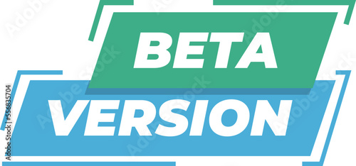 New beta version box icon cartoon vector. Digital upgrade. Screen window