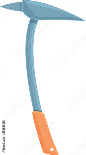 Ice pick icon cartoon vector. Extreme activity. Sport adventure
