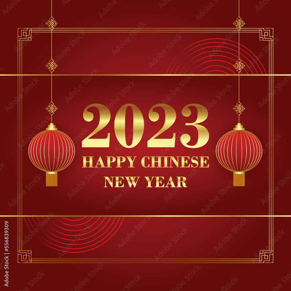 Chinese new year background 2023.