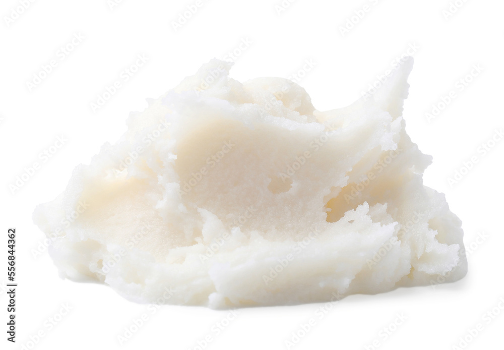 Delicious natural pork lard isolated on white Delicious natural pork lard isolated on white