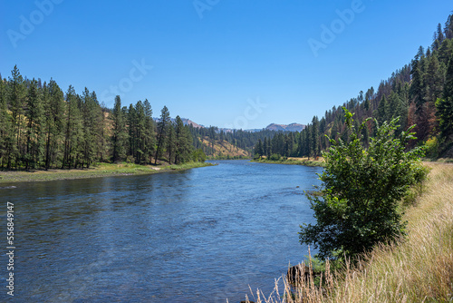 Clearwater River in Northern Idaho in the Summer