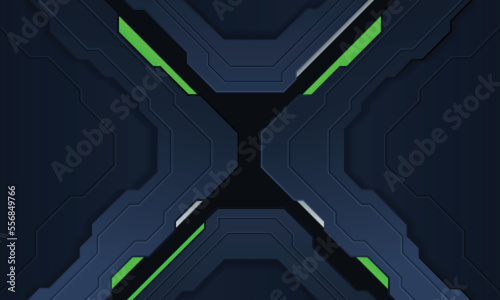 Abstract 3d background with blue paper layers