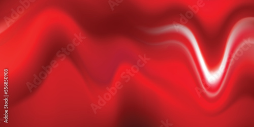 Red black elegant abstract background. Silk satin fabric with nice folds. Luxurious dark red background with wavy lines. Copy space. Valentine, anniversary, wedding, birthday, holiday concept. 