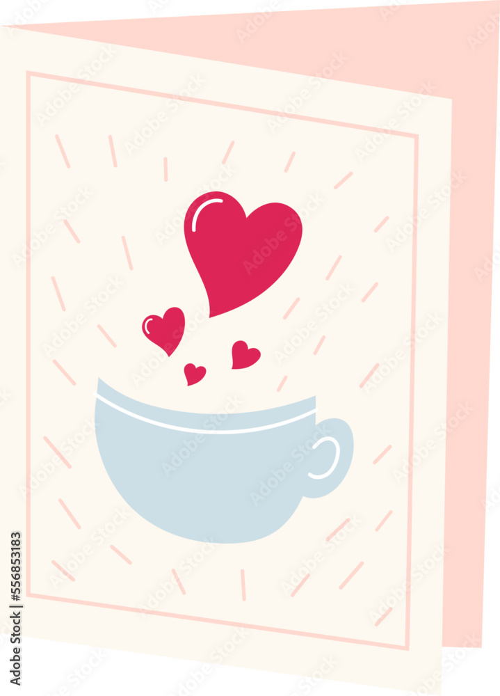Valentine greeting card illustration Valentine greeting card illustration