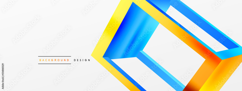 3D cube shapes vector geometric background. Trendy techno business template for wallpaper, banner, background or landing 3D cube shapes vector geometric background. Trendy techno business template for wallpaper, banner, background or landing
