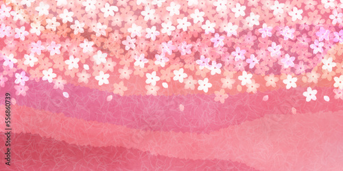 桜　和紙　和柄　背景