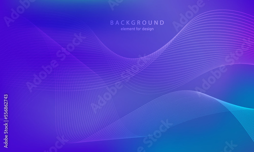 Abstract gradient background. Wave element for design. Digital frequency track equalizer. Stylized line art. Colorful shiny wave with lines created using blend tool. Curved wavy smooth stripe. Vector.