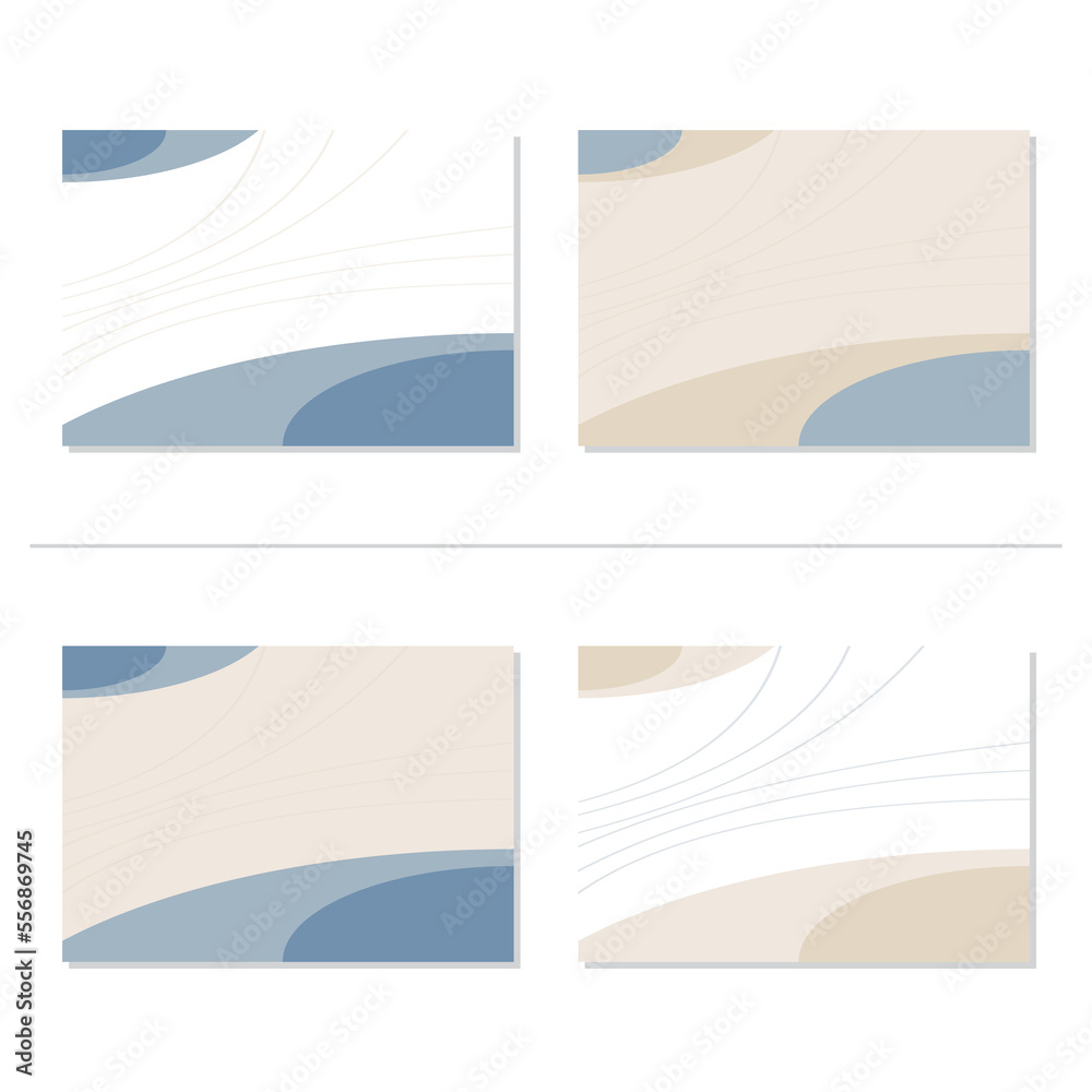 Aesthetic background with abstract shapes, blended with curved lines. Template for design of certificate, charter, greeting card, banner