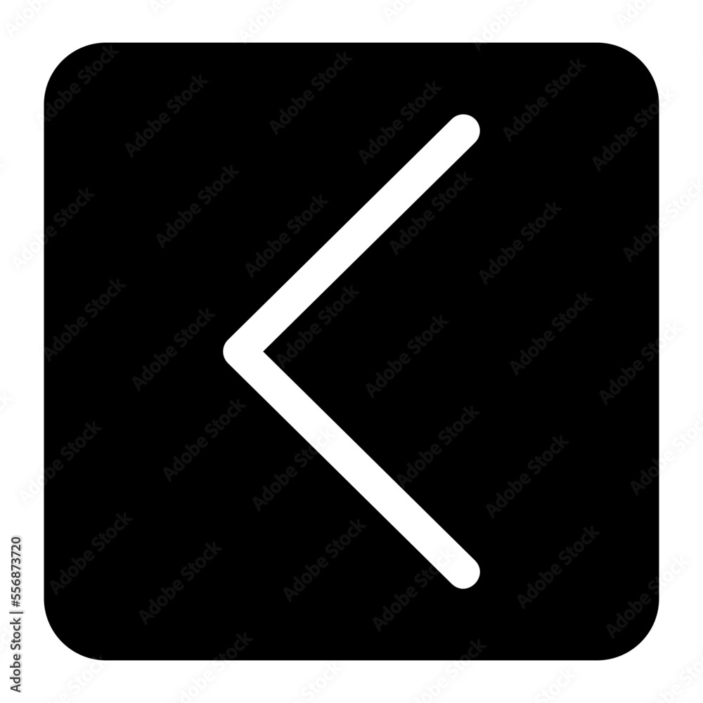 left arrow glyph icon