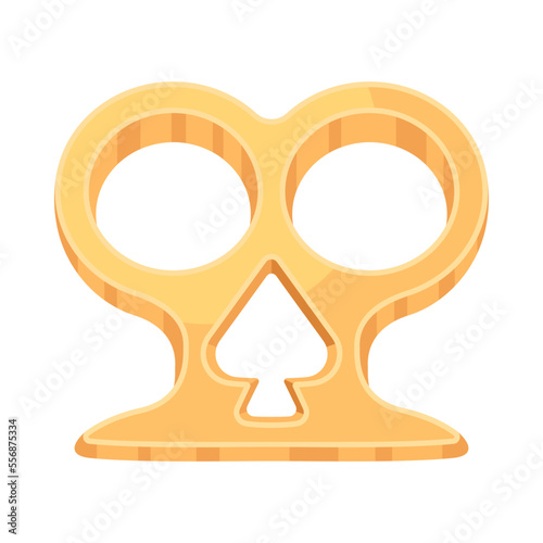 Premium flat icon of ninja knuckles