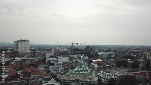 view of the Semarang City, Indonesia (Johar Market)
