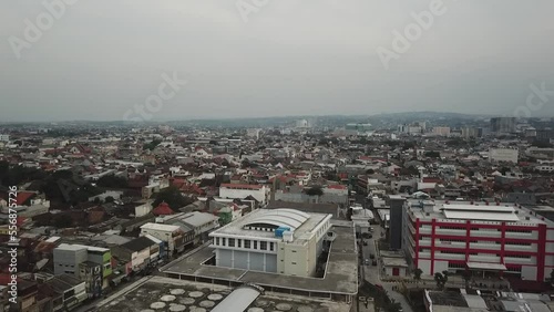 view of the Johar market in Semarang City, Indonesia.