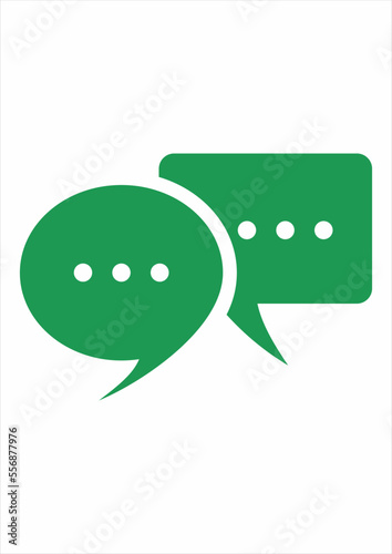 Chat Message Icon Vector Design, great for communication logos, chats on social media or other