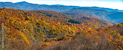 Blue Ridge Mountains in autumn in North Carolina © digidreamgrafix