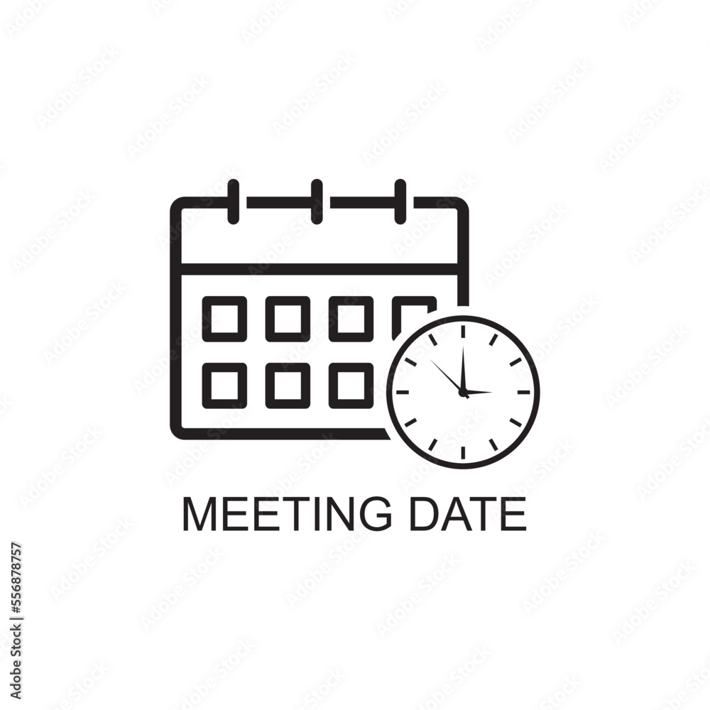 meeting date icon , schedule icon meeting date icon , schedule icon