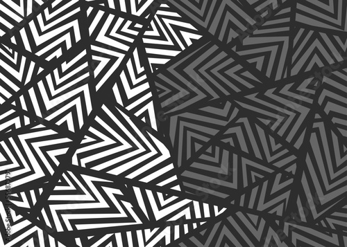 Abstract background with dazzle camouflage pattern