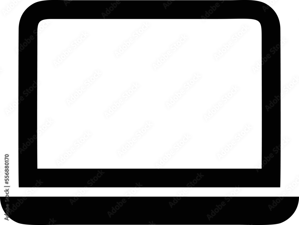 Computer icon symbol in a white background, black laptop icon symbol on the white background
Computer icon symbol in a white background, black laptop icon symbol on the white background