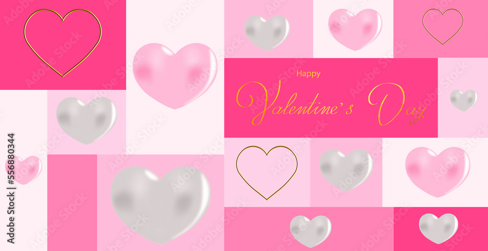 Beautiful card for Valentine's Day, can also be used as a flyer or banner Beautiful card for Valentine's Day, can also be used as a flyer or banner