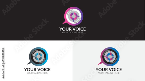 Your Voice Vector Logo Design Fully Editable High Quality