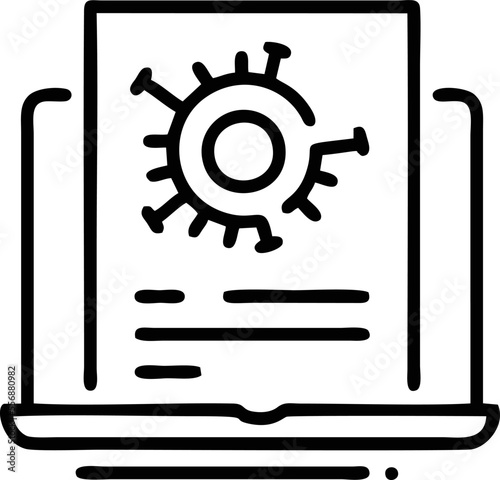 Wallpaper Mural Computer icon symbol in a white background, black laptop icon symbol on the white background	
 Torontodigital.ca