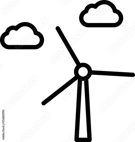 Renewable cloudy Vector Icon