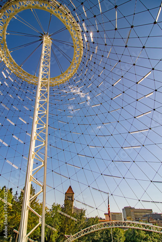 spokane washington downtown in summer photo