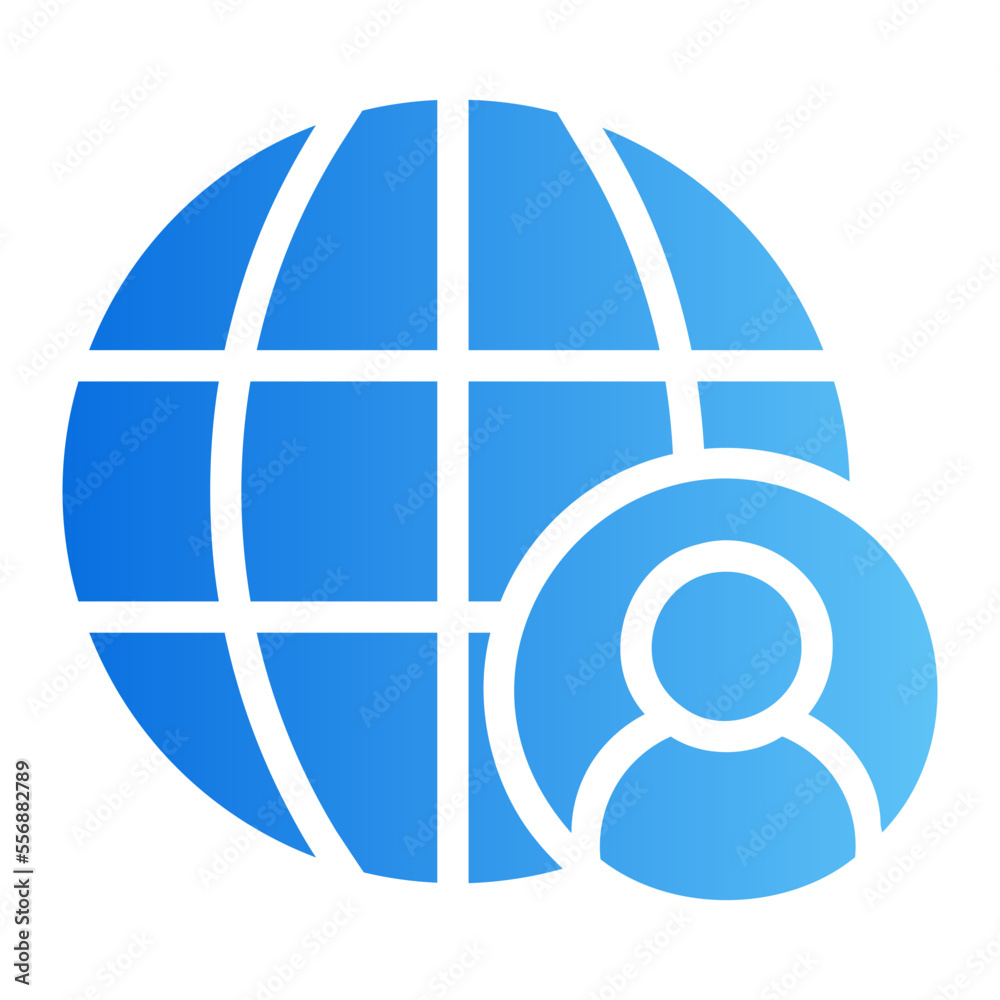 world gradient icon world gradient icon
