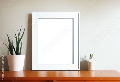 Minimalist plants and frame